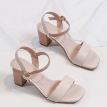 Women's Small Size Chunky Heel Sandal Shoes TS424