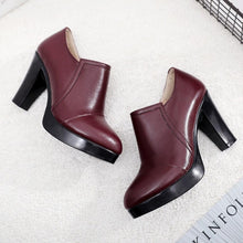 Women's Small Size Chunky Heel Shoes BS269