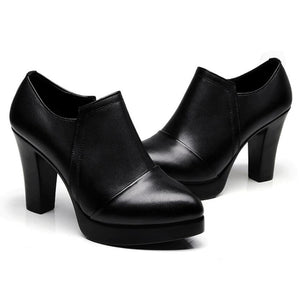 Women's Small Size Chunky Heel Shoes BS269