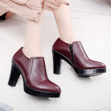 Women's Small Size Chunky Heel Shoes BS269