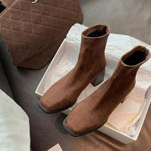 Women's Small Size Chunky Heel Short Boots FS268