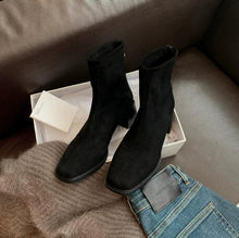 Women's Small Size Chunky Heel Short Boots FS268