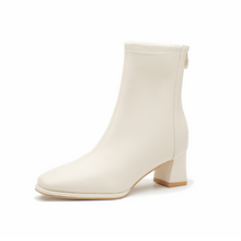 Women's Small Size Chunky Heeled Short Boots TS141