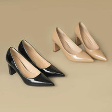 Women's Small Size Chunky Patent Heels SS2754