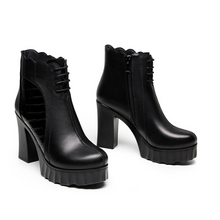 Women's Small Size Chunky Platform Short Boots AW2621