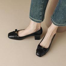 Women's Small Size Chunky Pump Shoes FS328