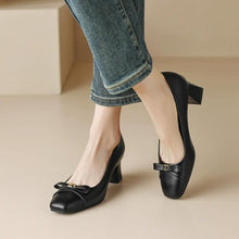 Women's Small Size Chunky Pump Shoes FS328