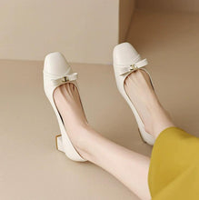 Women's Small Size Chunky Pump Shoes FS328