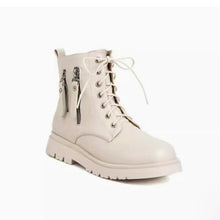 Women's Small Size Flat Heel Ankle Boots TS105