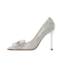 Women's Small Size Glitter Metallic Heels AW2634