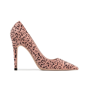 Women's Small Size Leopard Pointed High Heel Shoes MS333