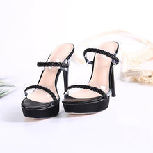 Women's Small Size Platform Open Toe High Heels TS50