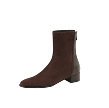 Women's Small Size Pointed Back Zipper Ankle Boots FS212