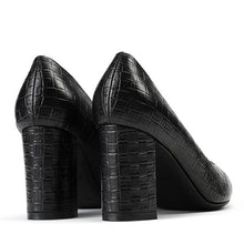 Women's Small Size Pointed Chunky Heel Shoes SS271