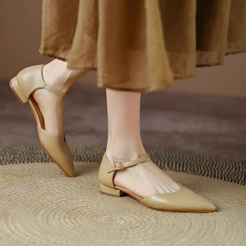 Women's Small Size Pointy Flat Sandals FS95