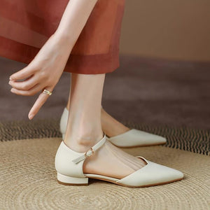 Women's Small Size Pointy Flat Sandals FS95