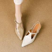 Women's Small Size Pointy Slingback Heels FS370