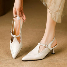 Women's Small Size Pointy Slingback Heels FS370