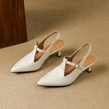 Women's Small Size Pointy Slingback Heels FS370