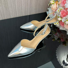 Women's Small Size Pointy V Cut Ankle Strap Heels AW2613