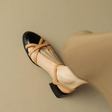 Women's Small Size Round Toe Block Sandal Shoes FS367