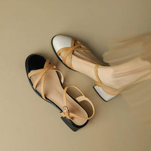 Women's Small Size Round Toe Block Sandal Shoes FS367