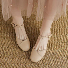Women's Small Size Round Toe Block Sandals FS221