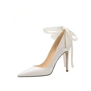 Women's Small Size Satin High Heel Shoes FS295