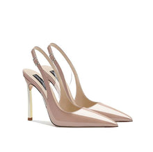 Women's Small Size Slingback Patent Heels AW2659