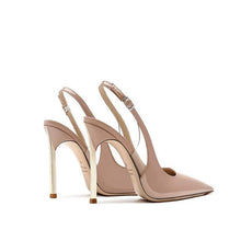 Women's Small Size Slingback Patent Heels AW2659