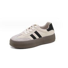 Women's Small Size Thicksole Casual Leather Shoes MS212