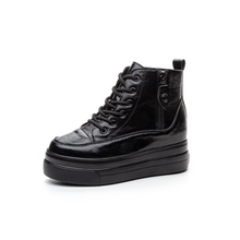 Women's Small Size Thicksole Leather Ankle Boots FS273