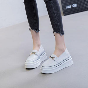 Women's Small Size Thicksole Leather Sneaker MS300