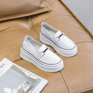 Women's Small Size Thicksole Leather Sneaker MS300