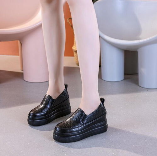 Women's Small Size Thicksole Loafers TS118