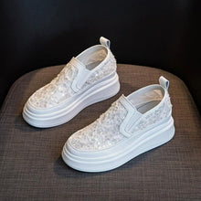 Women's Small Size White Lace Mesh Shoes SS2799