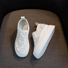 Women's Small Size White Lace Mesh Shoes SS2799