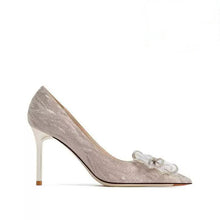 Women's Small Size Glitter Metallic Heels AW2634