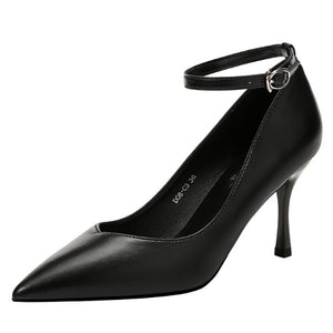 Ankle Strap Heels For Small Feet Ladies AP18