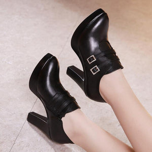 Heeled Ankle Booties For Women DS16