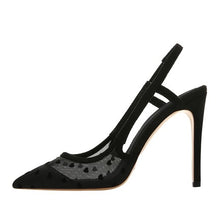 Small Size Lace Mesh High Heels BS329