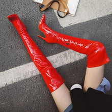 High Heel Over Knee Patent Boots GS233
