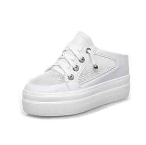 Ladies Small Size Lace Mesh Hidden Heel Sneakers SS253
