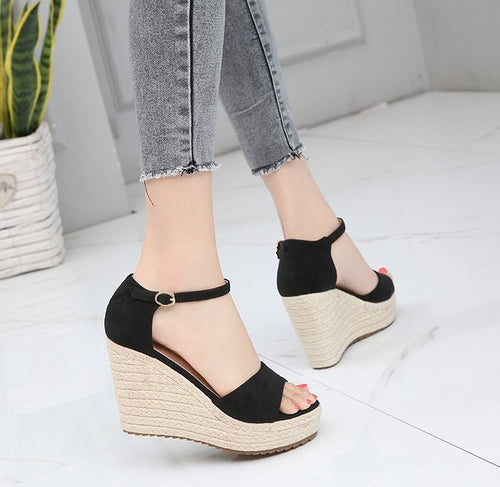 Ladies Small Size Wedge Sandals SS63