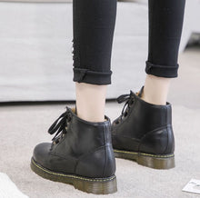 Leather Fur Boots For Small Feet AP108