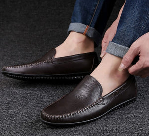 Men's Small Size Leather Loafers MS13