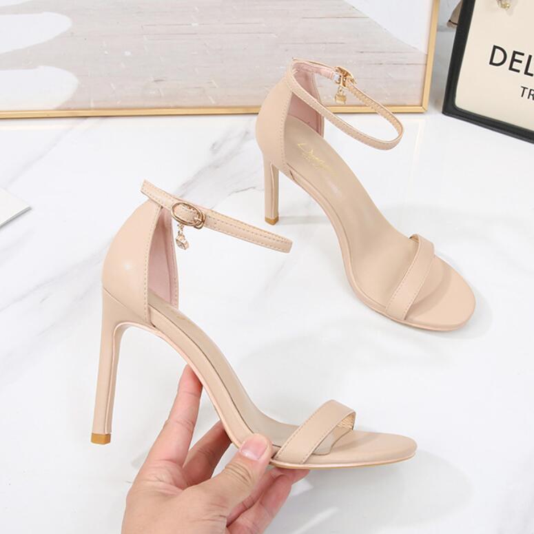Open Toe Ankle Strap Heels Size US1.5 For Sale