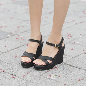 Peep Wedge Sandal For Small Feet SS390