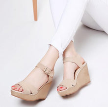 Peep Wedge Sandals For Small Feet BS108