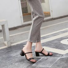 Petite Block Low Heel Open Toe Sandals DS282